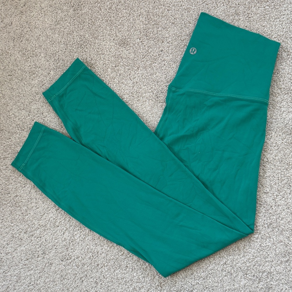 lululemon Align High-Rise Leggings 25" Maldives Green Sz6